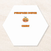 カボチャのパッチクルーのマッチング秋の装クラシック置T ペーパーコースター (正面)