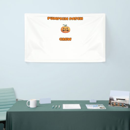カボチャのパッチクルーのマッチング秋の装クラシック置T 横断幕 (トレードショー)
