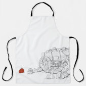 カボチャのパッチワゴン エプロン (正面)