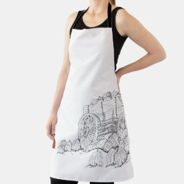 カボチャのパッチワゴン エプロン