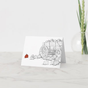 カボチャのパッチワゴン カード