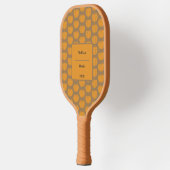 カボチャのパッチ収穫サンクスギビングのパーソナライズ ピックルボールラケット (左)