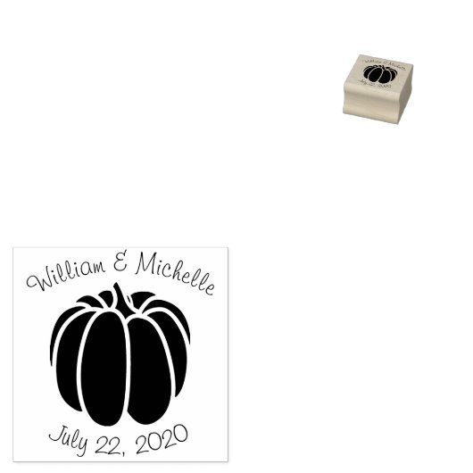 カボチャのパッチ木製の発表スタンプ ラバースタンプ (押印)