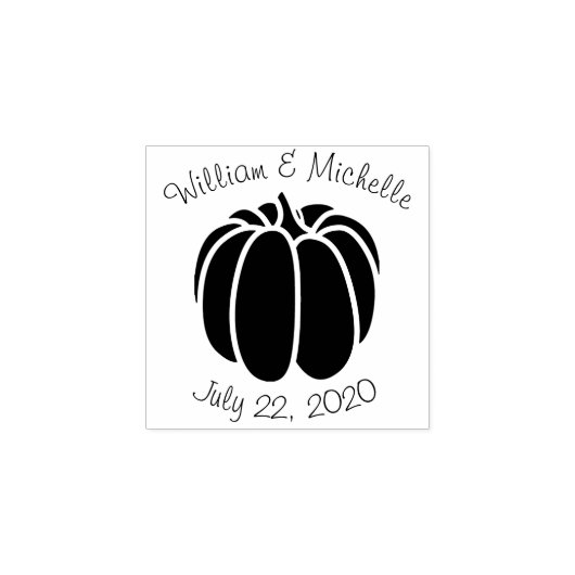 カボチャのパッチ木製の発表スタンプ ラバースタンプ (インプリント)