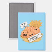 カボチャのパッチ磁石へようこそ マグネット (正面/裏面)