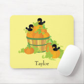 カボチャのパッチ黄色とオレンジ マウスパッド (マウス)