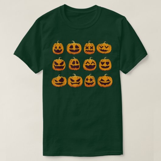 カボチャのパッチ、カボチャ、かわいい秋 Tシャツ (デザイン正面)