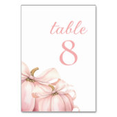 カボチャのピンクボウテーブル番号 テーブルナンバー (正面)