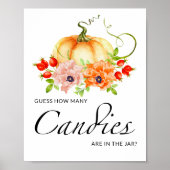 カボチャのフローラはキャンディーの数を推測する ポスター (正面)