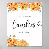 カボチャのフローラはキャンディーの数を推測する ポスター (正面)