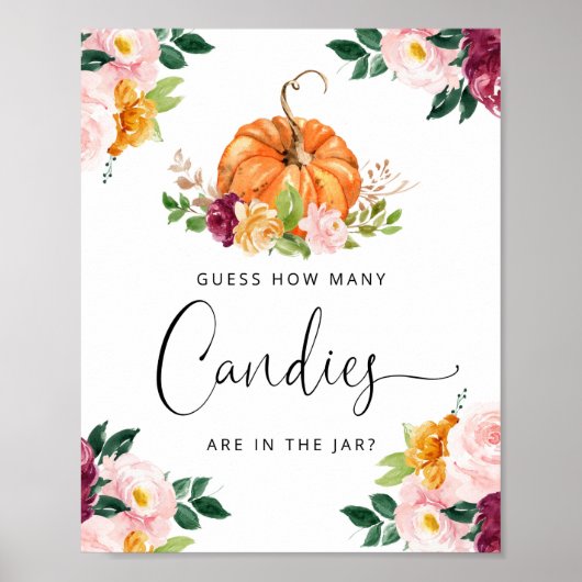 カボチャのフローラはキャンディーの数を推測する ポスター (正面)