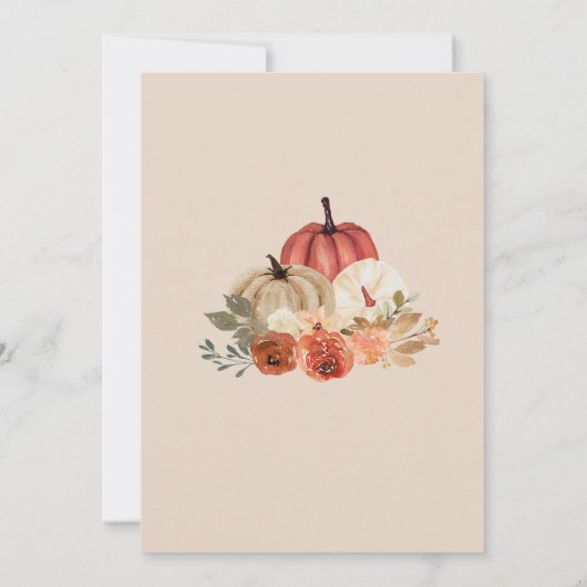 カボチャのフローラを集めようディナー 招待状 (裏面)