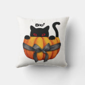 カボチャのプレゼントにハロウィーンの黒猫おもしろい|過去記事 クッション (裏面)
