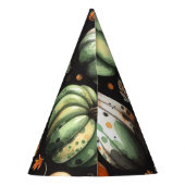 カボチャのヘロウィーンラッピング紙シート パーティーハット (裏面)