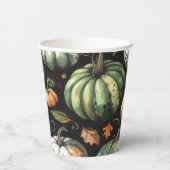 カボチャのヘロウィーンラッピング紙シート 紙コップ (裏面)