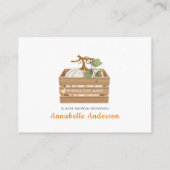 カボチャのベビーの赤ちゃんシャワーかわいい願い エンクロージャーカード (裏面)