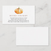 カボチャのベビー挿入カード エンクロージャーカード (正面/裏面)