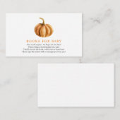 カボチャのベビー挿入カード エンクロージャーカード (正面/裏面)