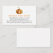 カボチャのベビー挿入カード エンクロージャーカード (正面/裏面)