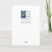 カボチャのペアのグリーティングカード サンキューカード (裏面)