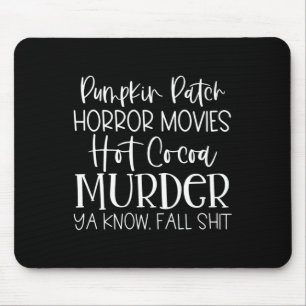 カボチャのホラー映画ホットココア殺人屋Falを知っている マウスパッド