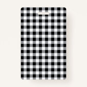 カボチャのホールパスバッジ付きブラックバッファロープレイド バッジ (裏面)