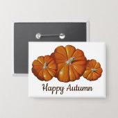 カボチャのボタン 缶バッジ (正面/裏面)