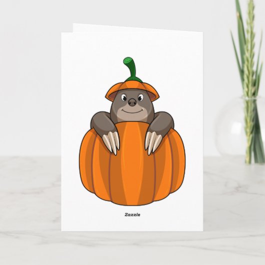 カボチャのモレ カード (裏面)