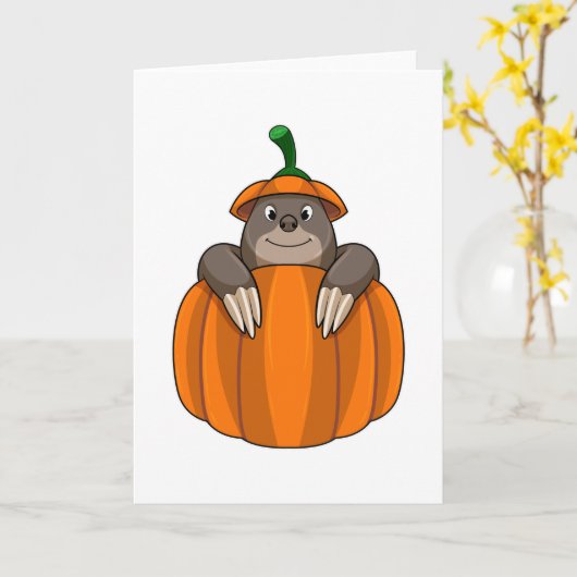 カボチャのモレ カード (黄色い花)