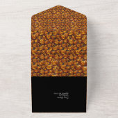 カボチャのランタンがごちゃ混ぜ オールインワン招待状 (外側)