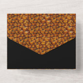 カボチャのランタンがごちゃ混ぜ オールインワン招待状 (裏面)