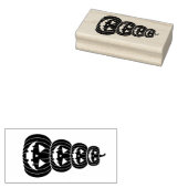 カボチャのランタン積み ラバースタンプ (押印)