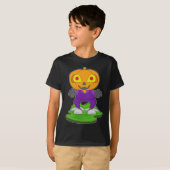 カボチャのランタン ハロウィン かぼちゃ Tシャツ (正面フル)