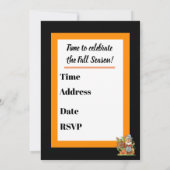 カボチャのリンゴのハイライドファームパーティの招待状 招待状 (裏面)