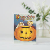 カボチャのヴィンテージはがき ポストカード (スタンド正面)