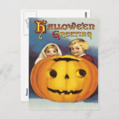 カボチャのヴィンテージはがき ポストカード (正面/裏面)