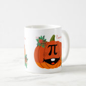 カボチャの上にPumpkin pi、数学のサイン コーヒーマグカップ (正面右)