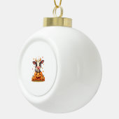 カボチャの丸牛 セラミックボールオーナメント (右)