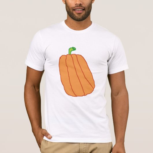 カボチャの傾いたアパレル Tシャツ (正面)