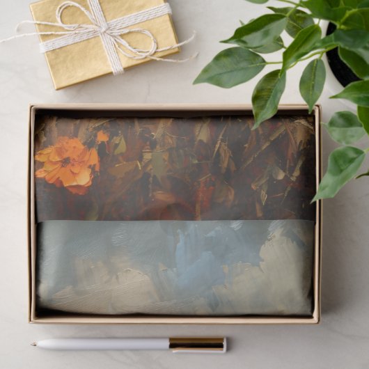 カボチャの切り離し付き秋の鶏 薄葉紙 (ギフト)