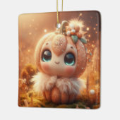 カボチャの動物 セラミックオーナメント (左)