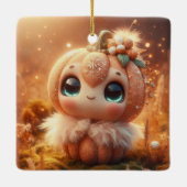 カボチャの動物 セラミックオーナメント (裏面)