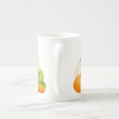 カボチャの収穫オン骨中国マグ ボーンチャイナマグカップ (裏面)