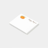カボチャの収穫後のメモ ポストイット (アングル)