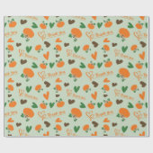 カボチャの収穫感謝してい感謝祭シームレス ラッピングペーパー (フラット)