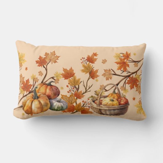 カボチャの収穫 ランバークッション (正面)