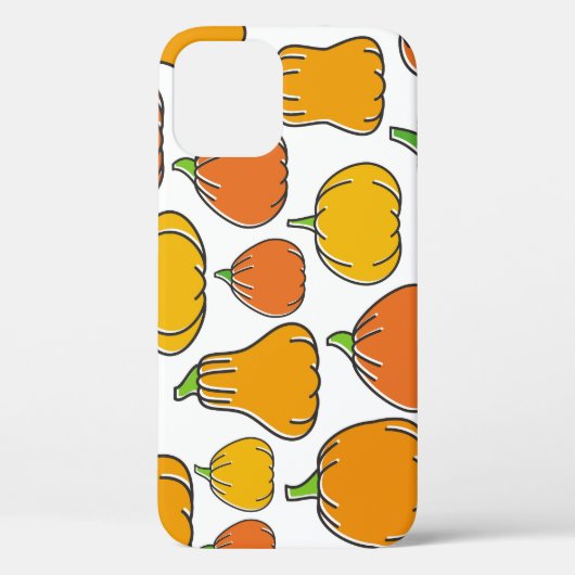カボチャの収穫、季節の野菜パターン。 Case-Mate iPhoneケース (裏面)