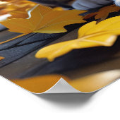 カボチャの可愛い子犬ハロウィーン愛犬家 ポスター (角)