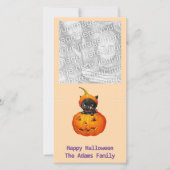 カボチャの可愛い子猫 シーズンカード (正面)