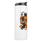 カボチャの可愛い黒猫ハロウィーンナイトアートバー タンブラー (回転左)